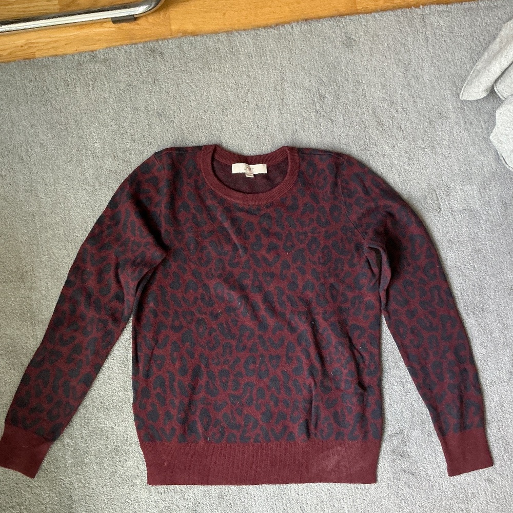 Leopard print sweater